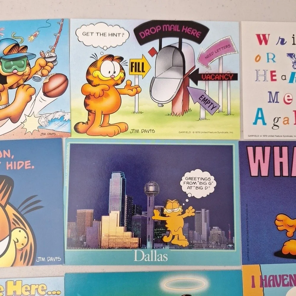 RARE Vintage GARFIELD Postcards Unposted NOS 4x6, Set Of 14, NEW